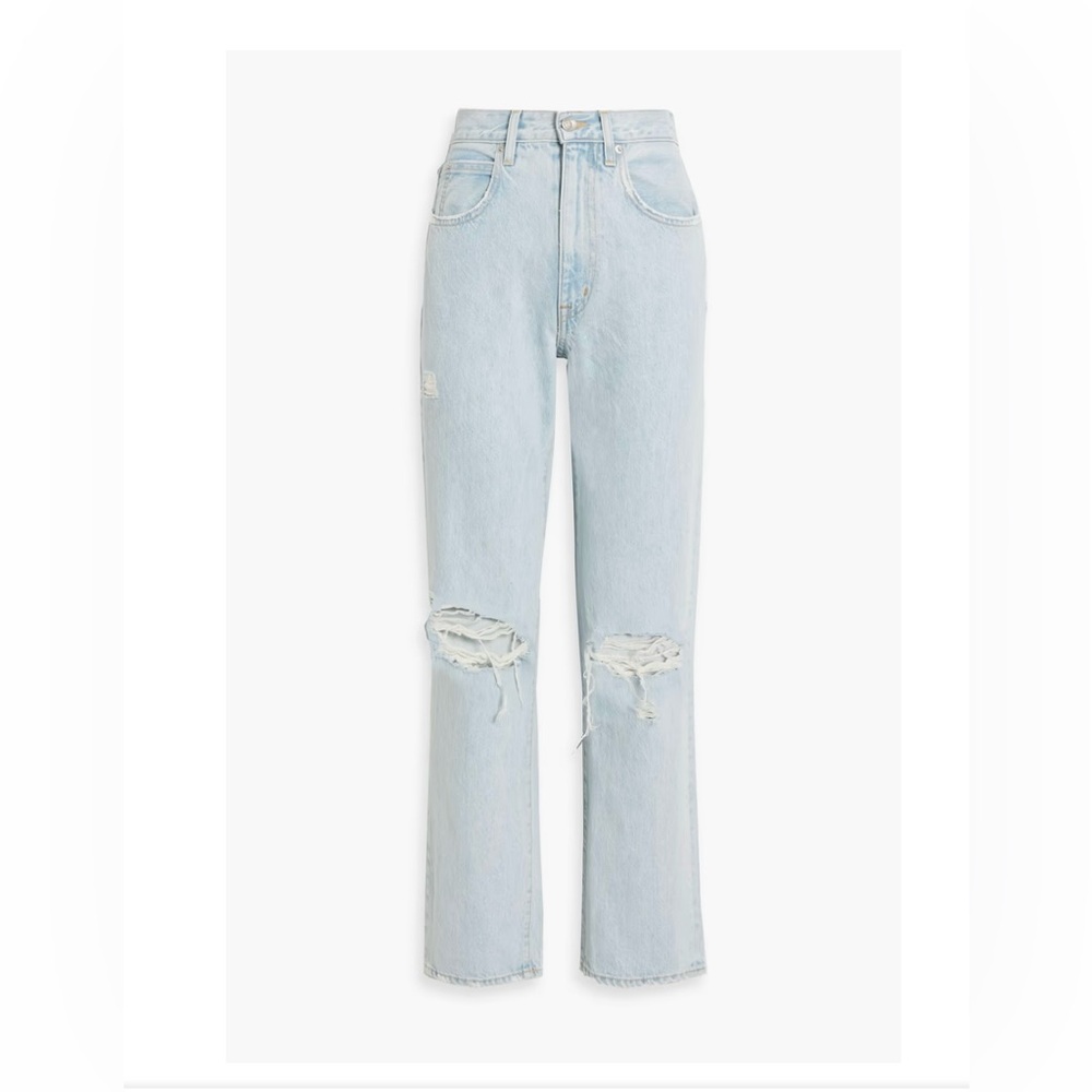 SLVRLAKE Heartbreak Hotel London Ankle High Rise Straight Leg Jeans 25